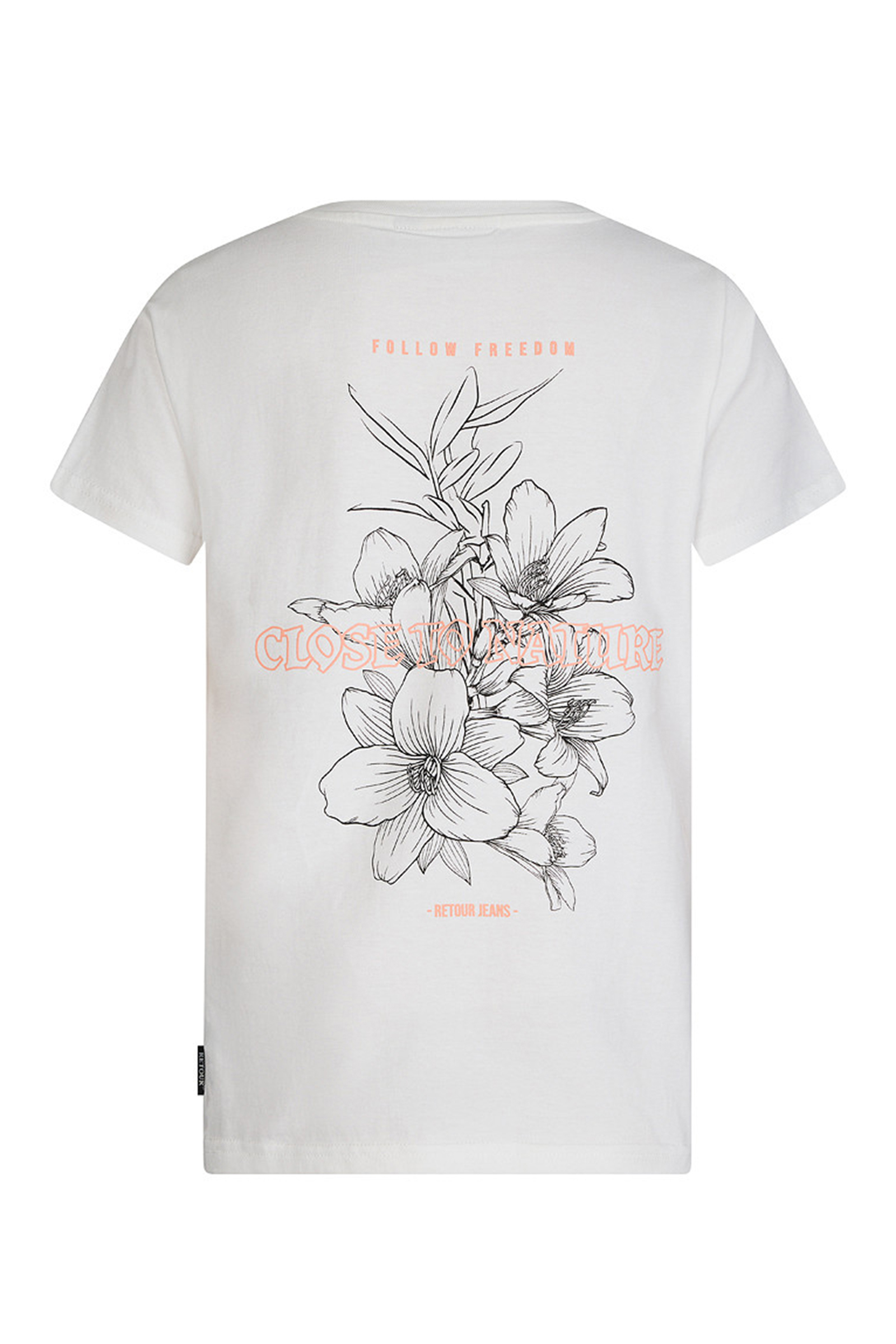Jongens t-shirt korte mouw ecru