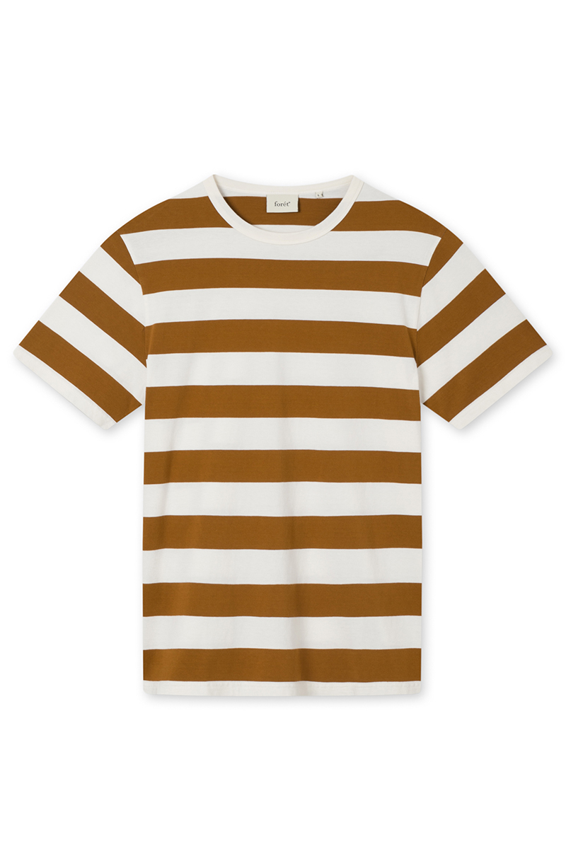 Foret T-shirt bruin/beige-1 1