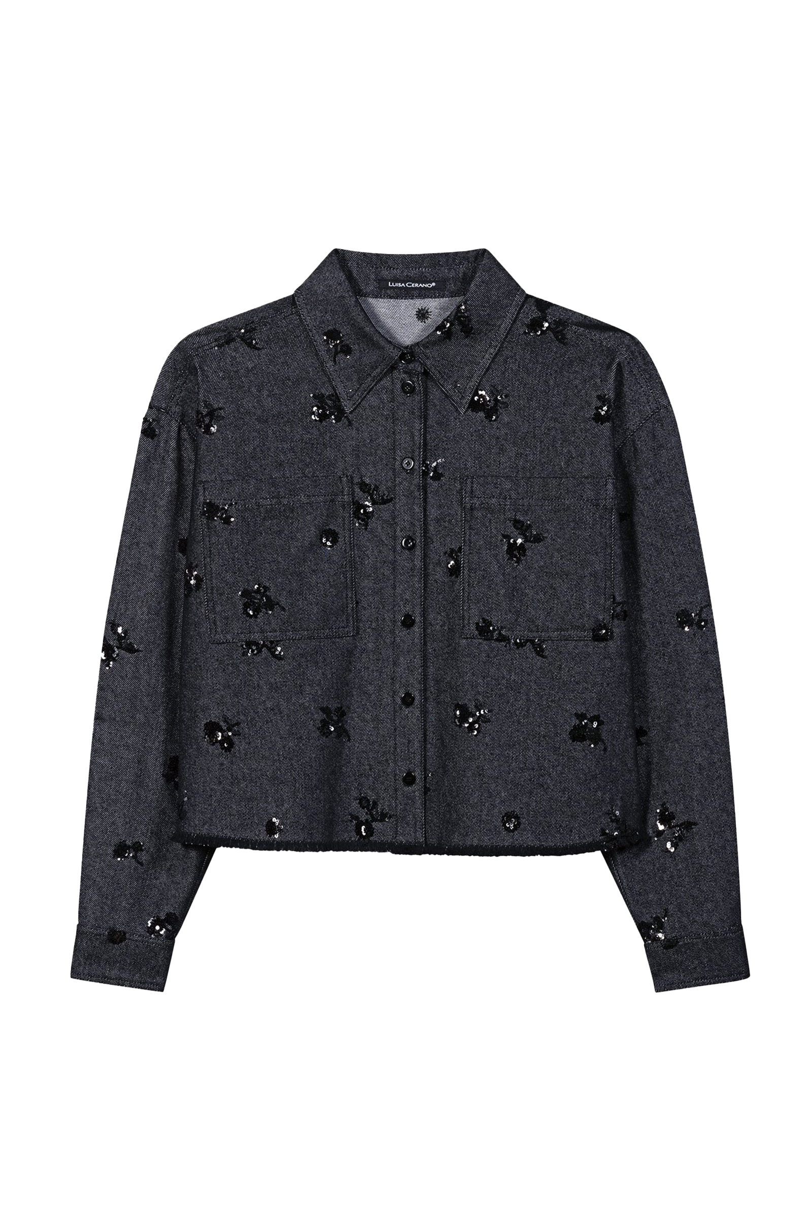Dames blouse lange mouw blauw