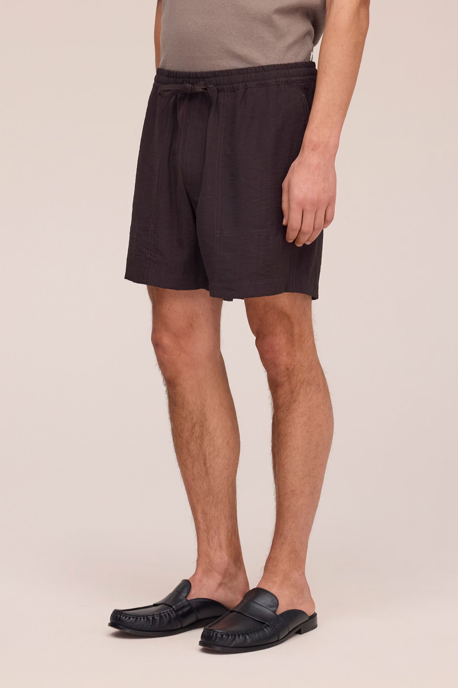 Heren short bruin