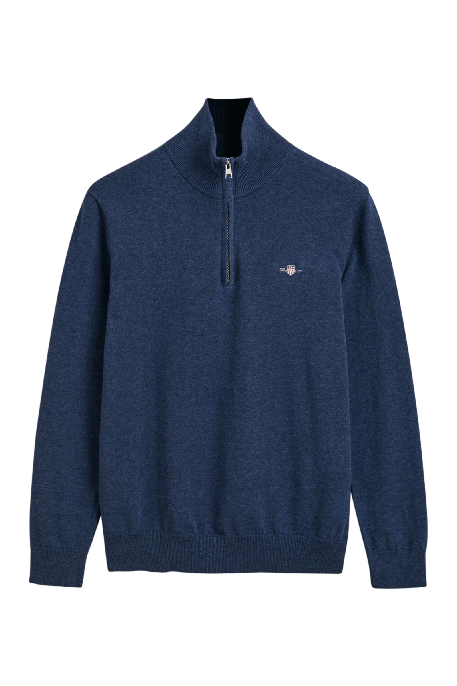 Gant CLASSIC COTTON HALF ZIP Blauw-1 1