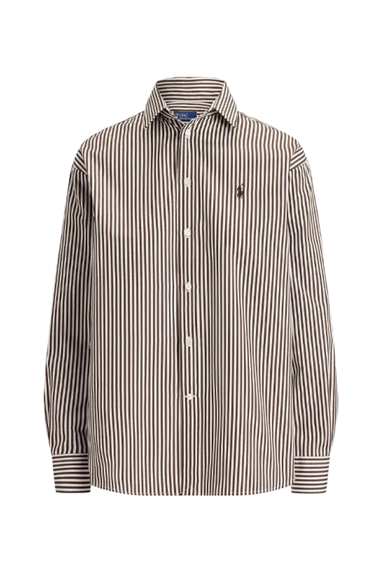Dames blouse lange mouw bruin