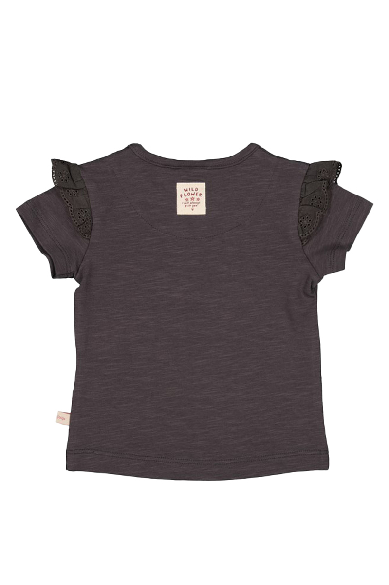 Baby t-shirt korte mouw grijs
