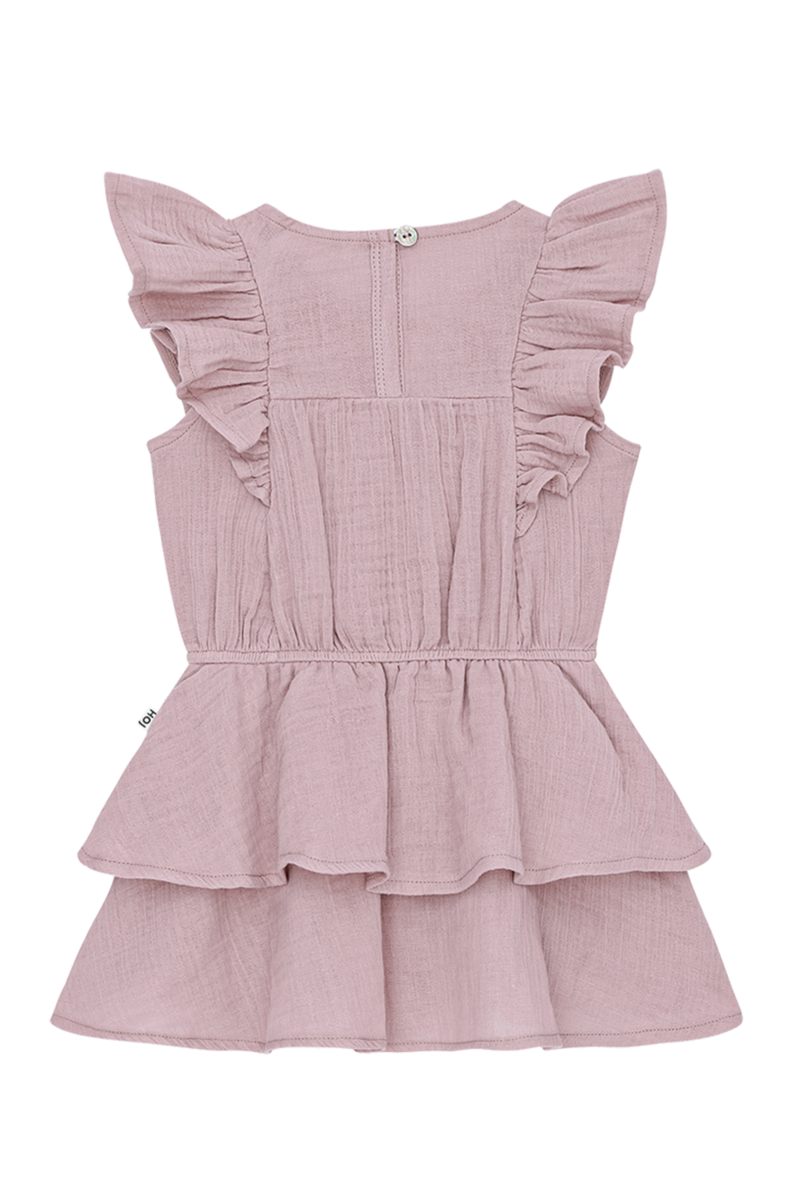House Of Jamie Sleeveless ruffled dress Paars-1 4