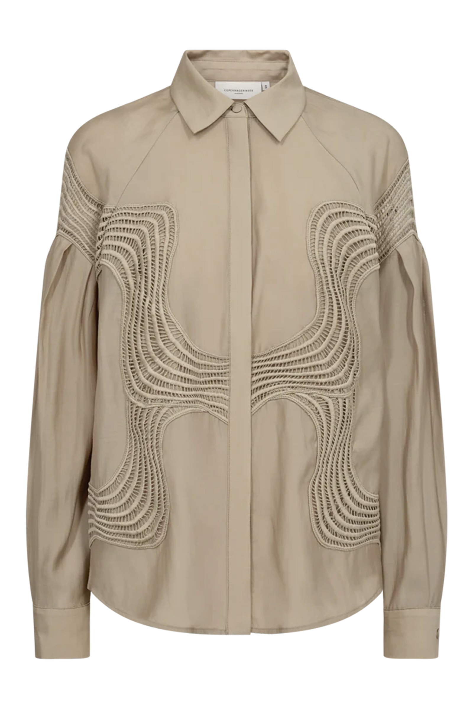 Dames blouse lange mouw groen