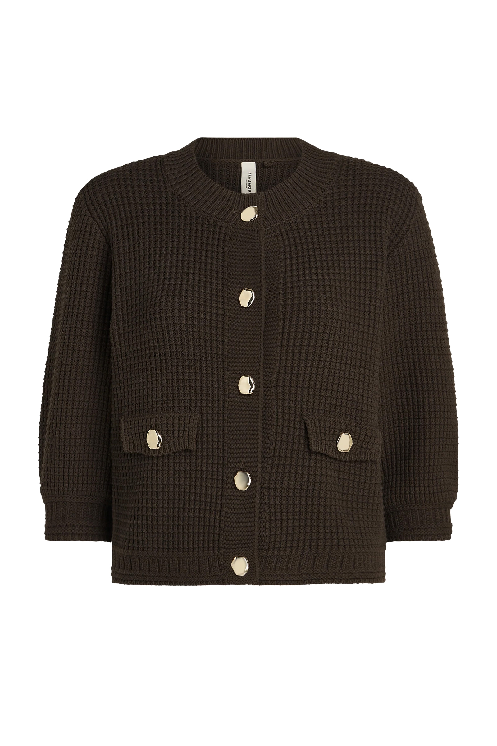 Dames vest bruin