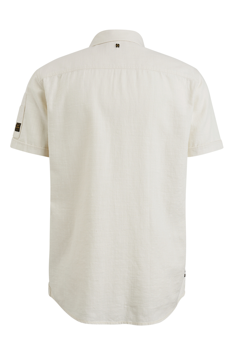 PME Legend Short Sleeve Shirt Ctn Slub Bone White 2