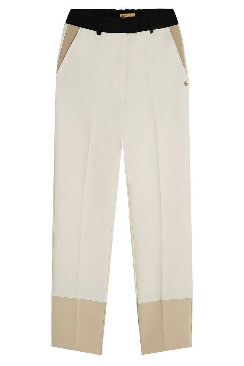 Dames broek ecru