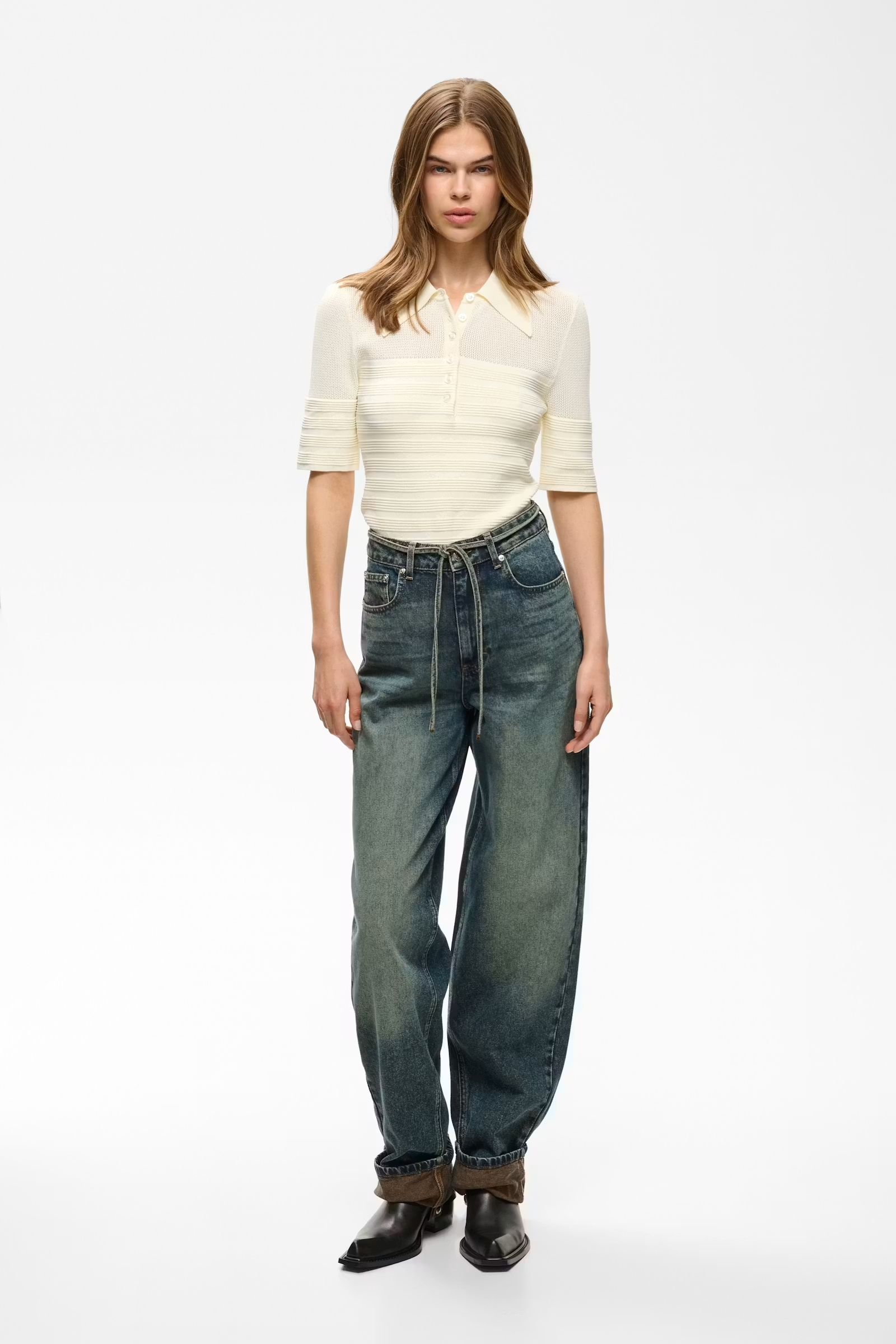 Dames broek blauw