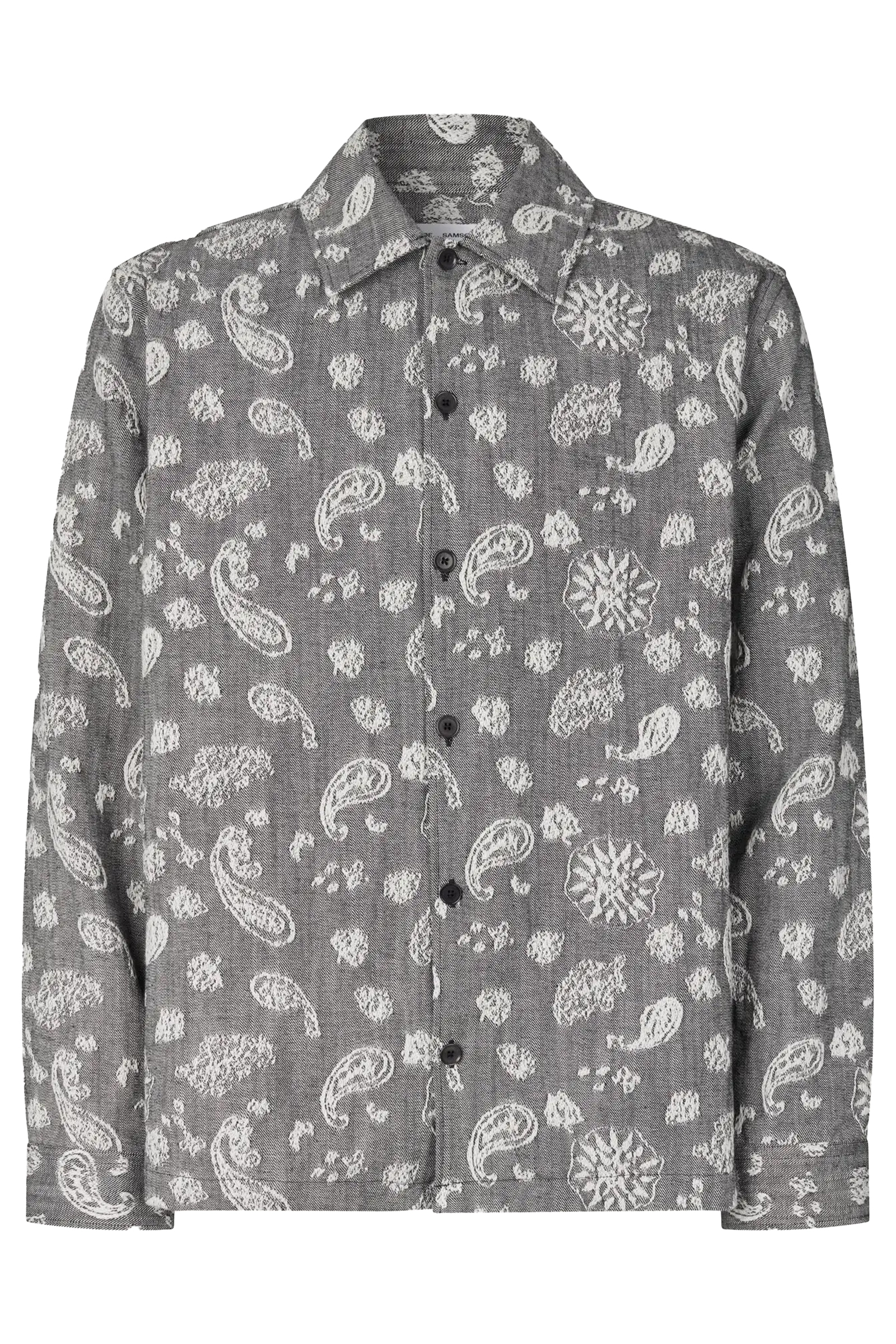 Heren overshirt grijs