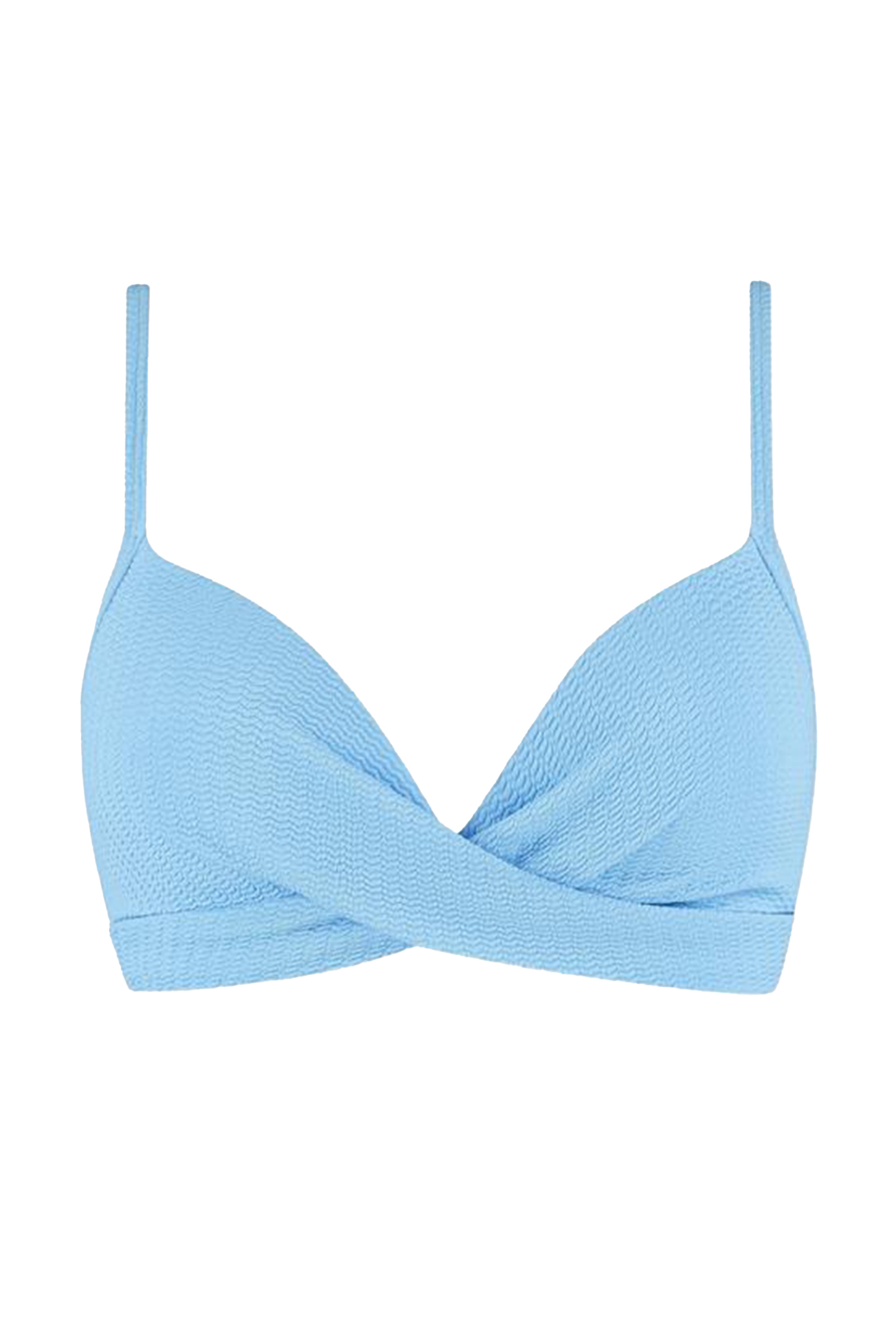 Bad/beach dames bikini top blauw