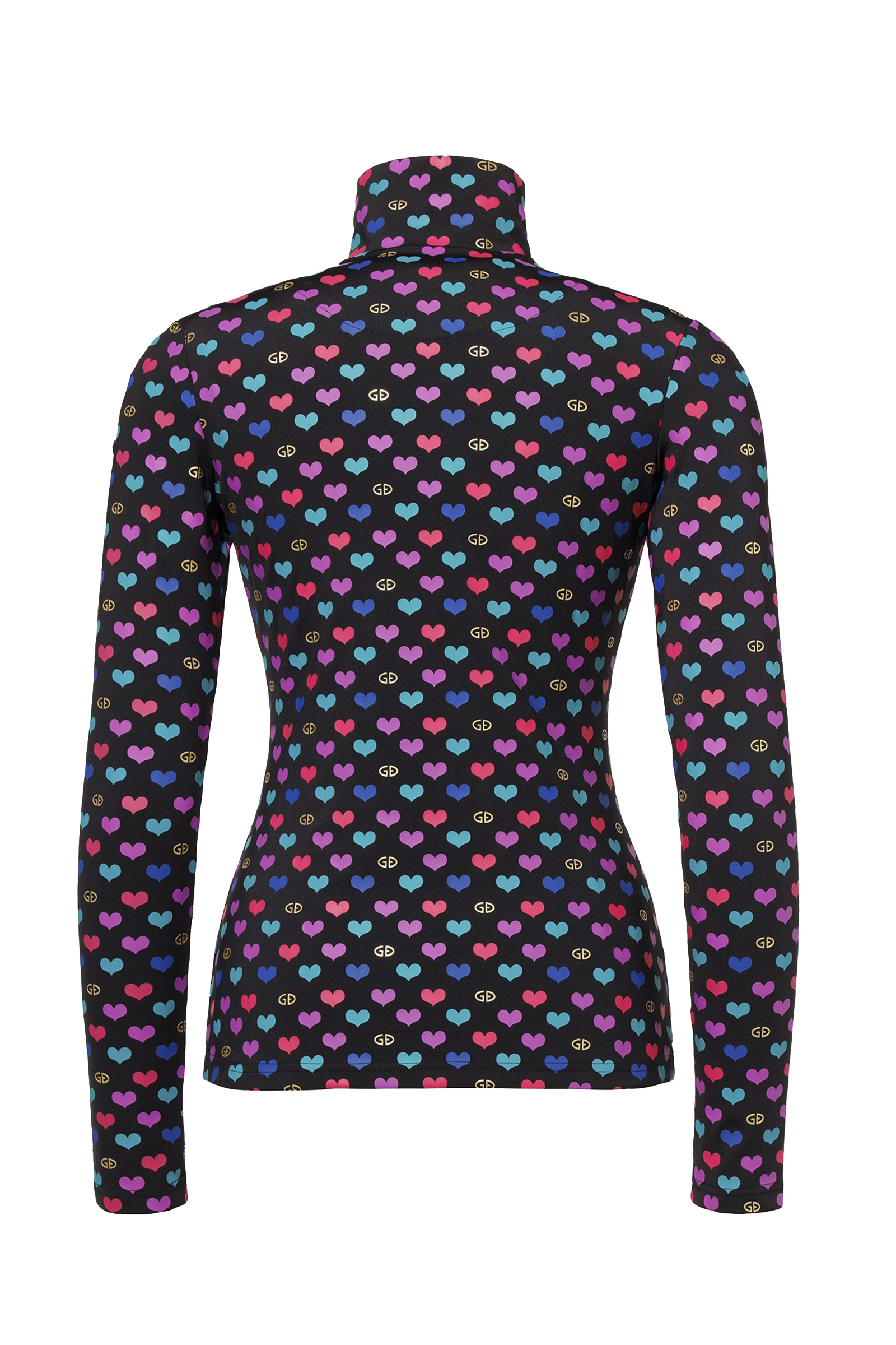 Wintersport dames pully+rits zwart