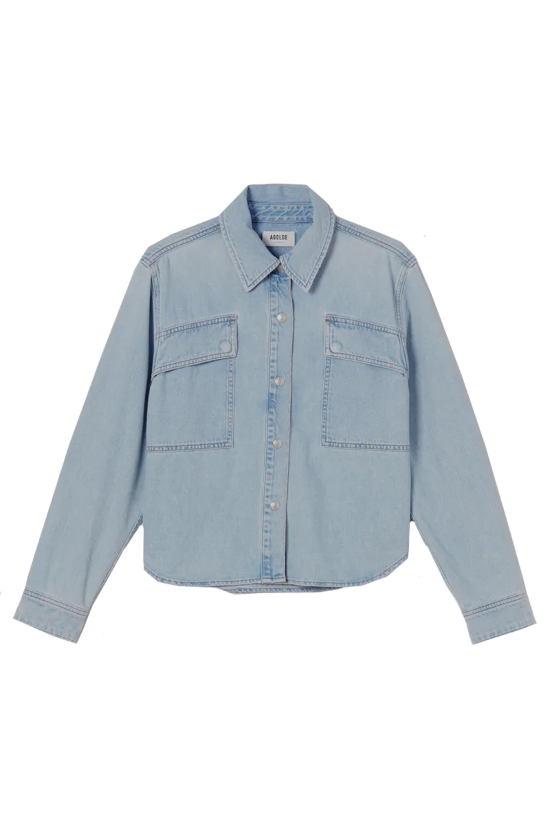 Dames blouse lange mouw blauw