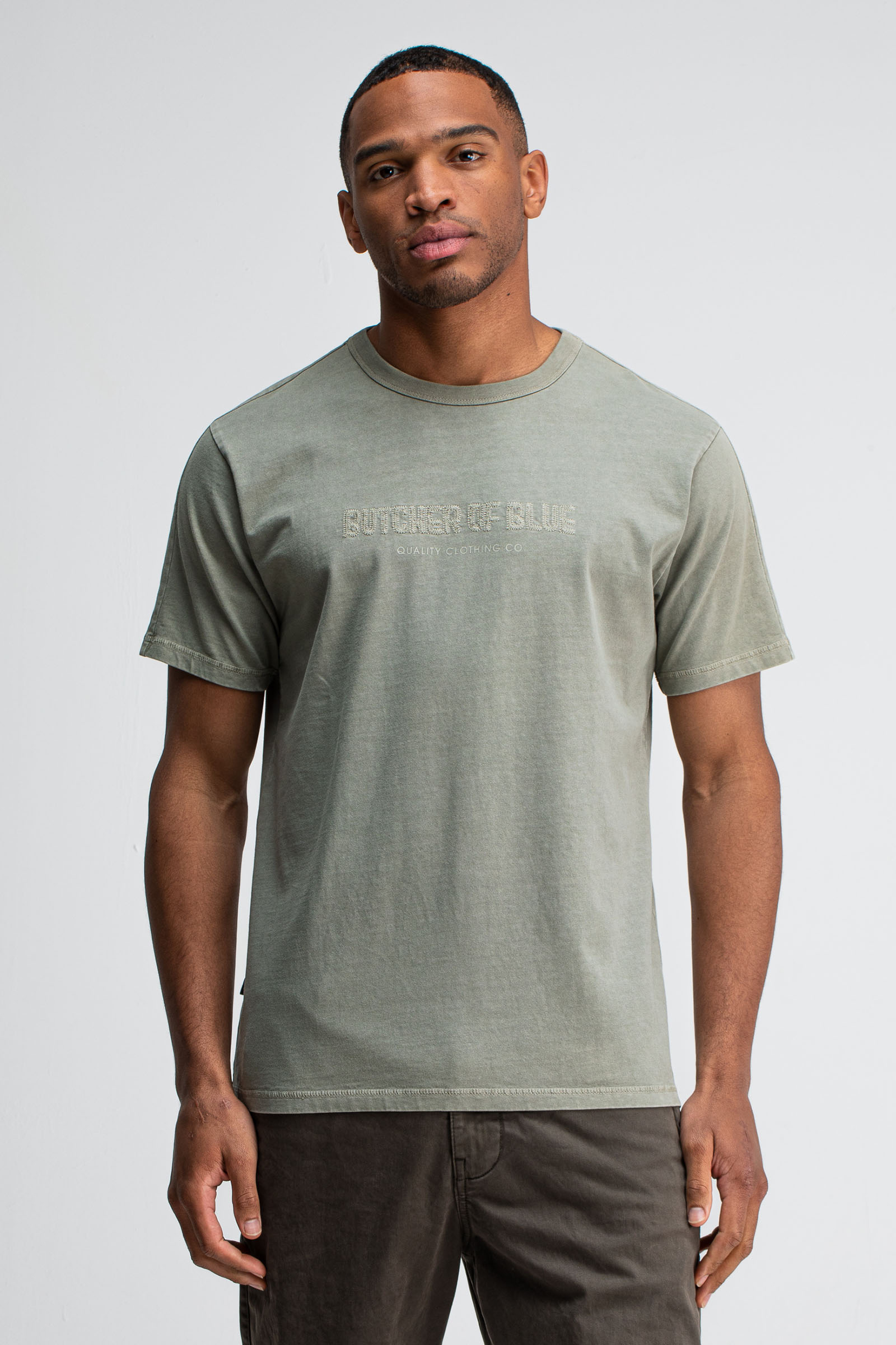 Heren t-shirt kortemouw groen