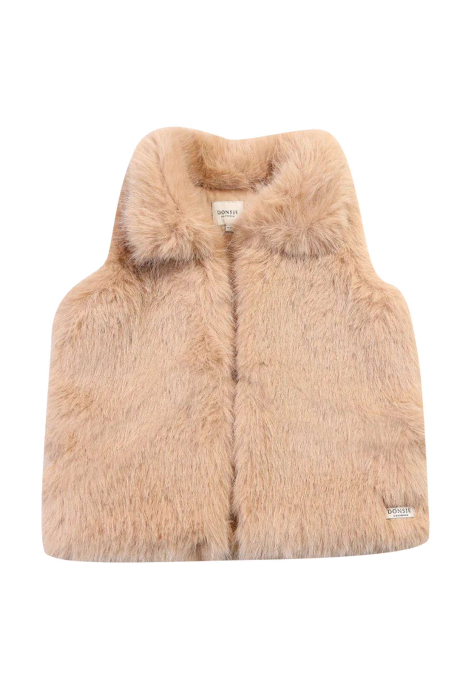 Meisjes gilet bruin