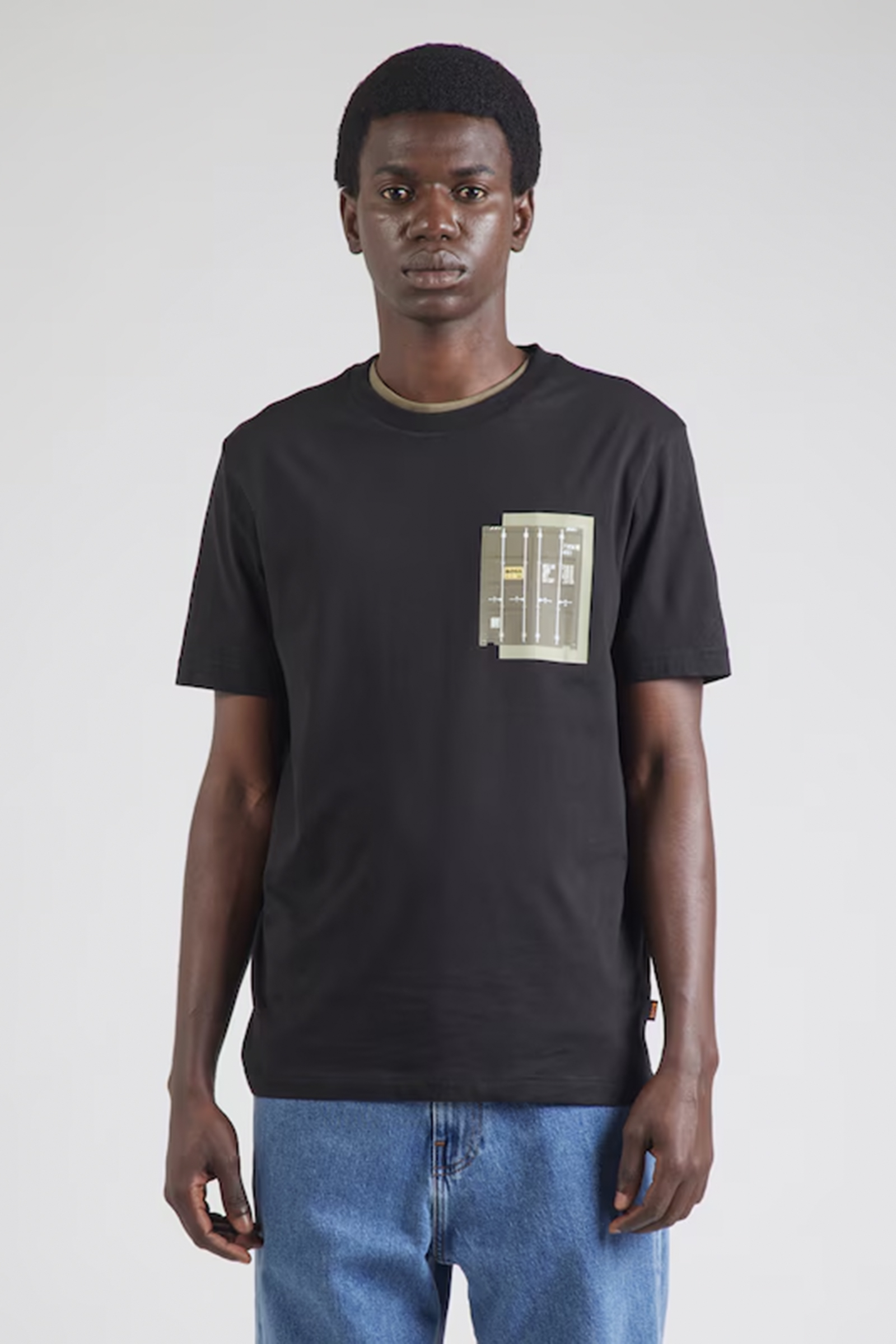 Heren t-shirt kortemouw zwart