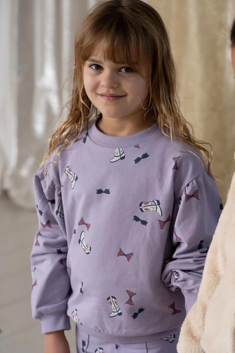 Meisjes sweater paars