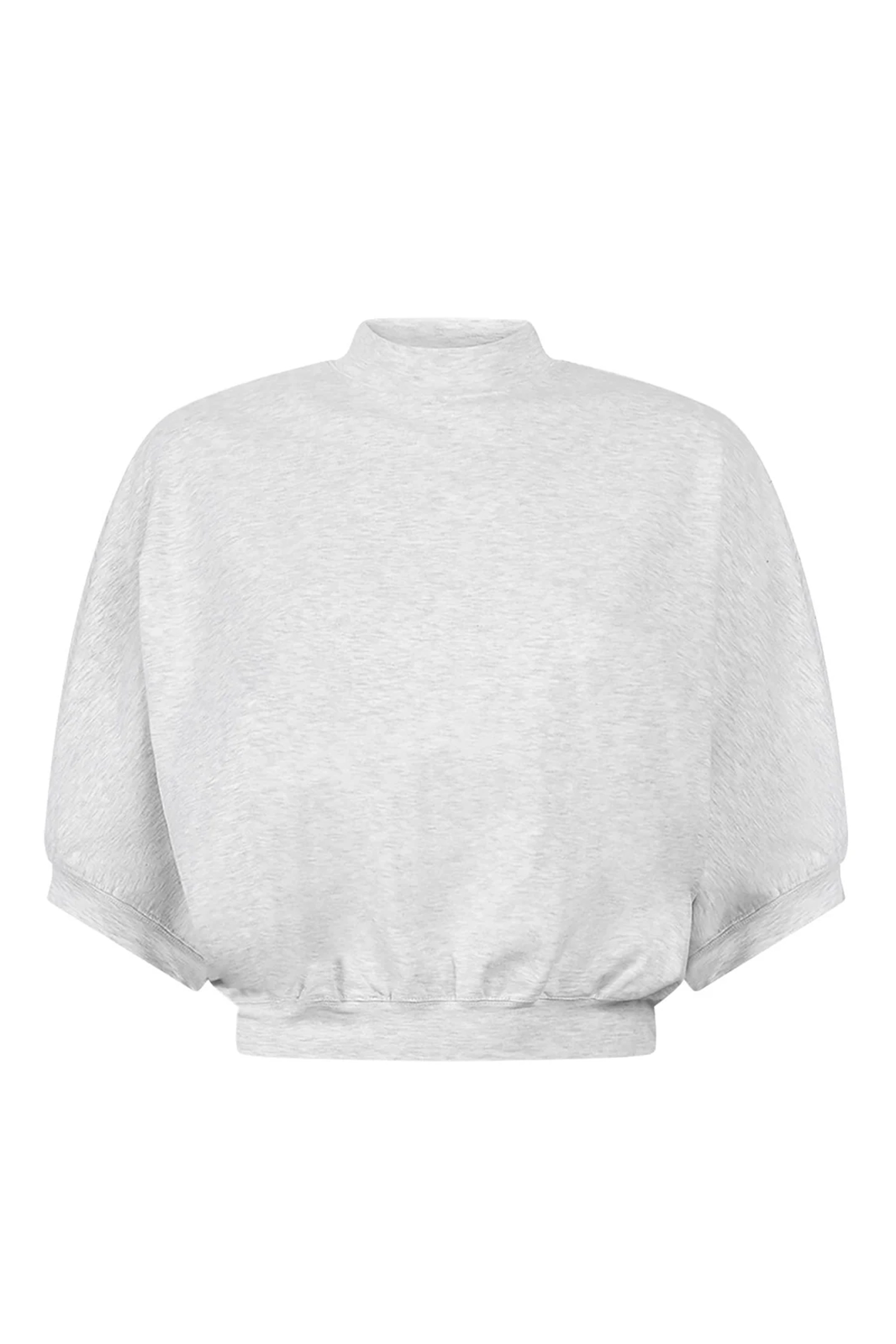 Dames t-shirt korte mouw grijs