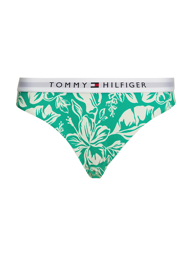Bad/beach dames bikini slip groen