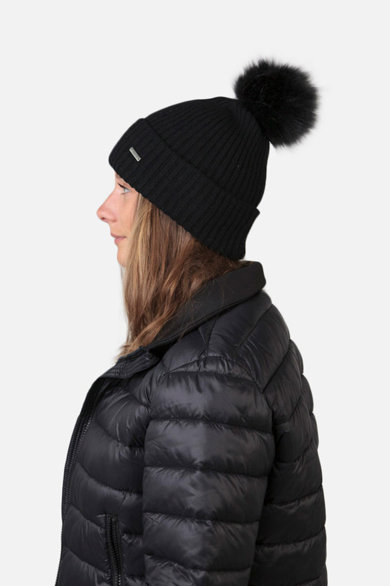 Wintersport muts senior zwart