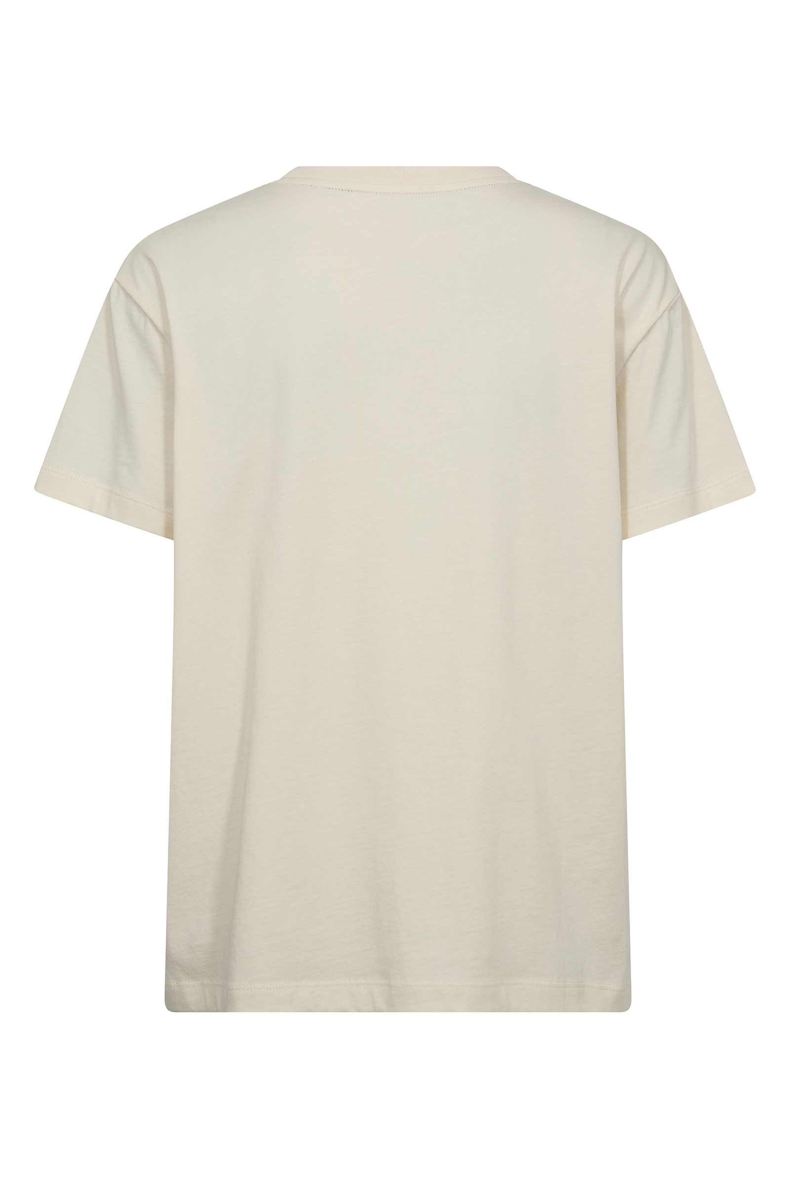 Dames t-shirt korte mouw ecru