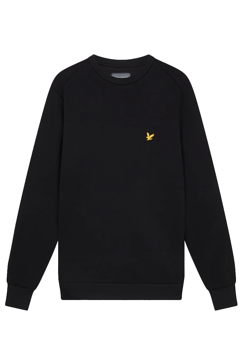 Lyle & Scott CREW NECK FLY FLEECE Zwart-1 1