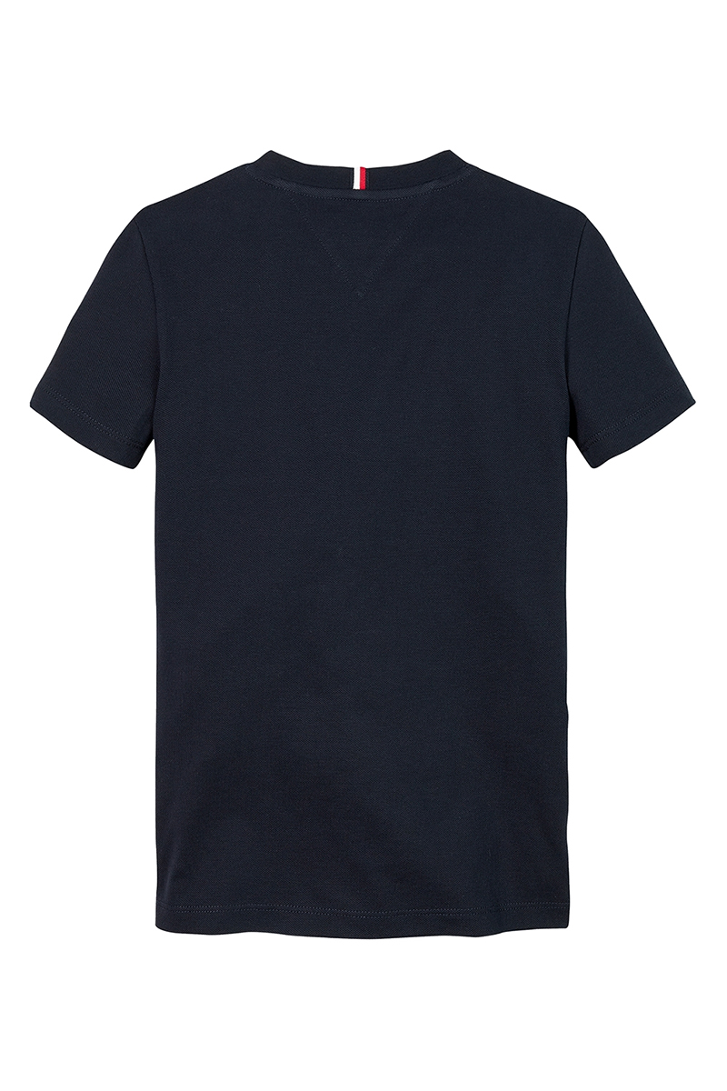 Tommy Hilfiger Hilfiger emb reg pique tee Blauw-1 2