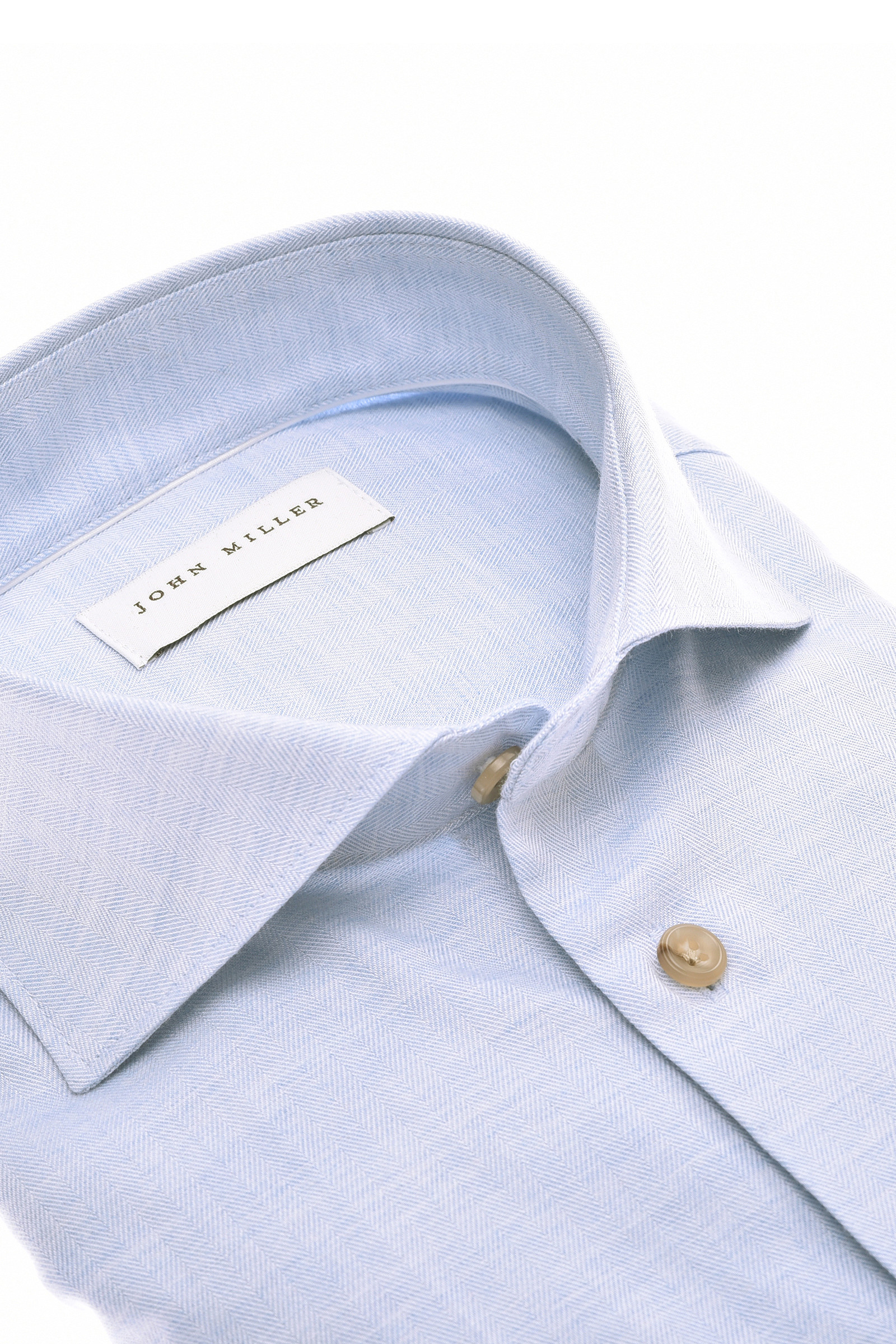 Heren overhemd lm dressual blauw