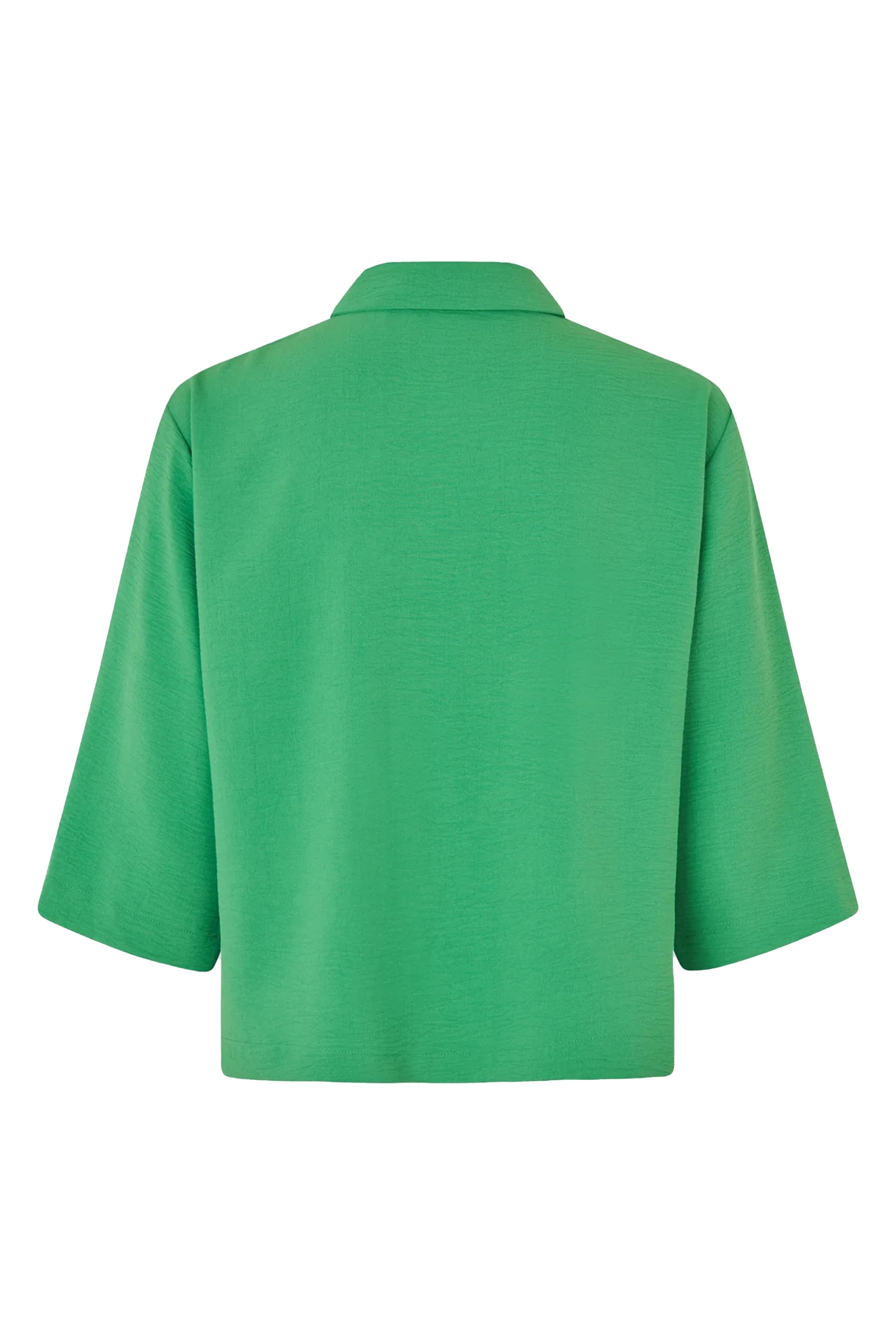 Dames blouse korte mouw groen