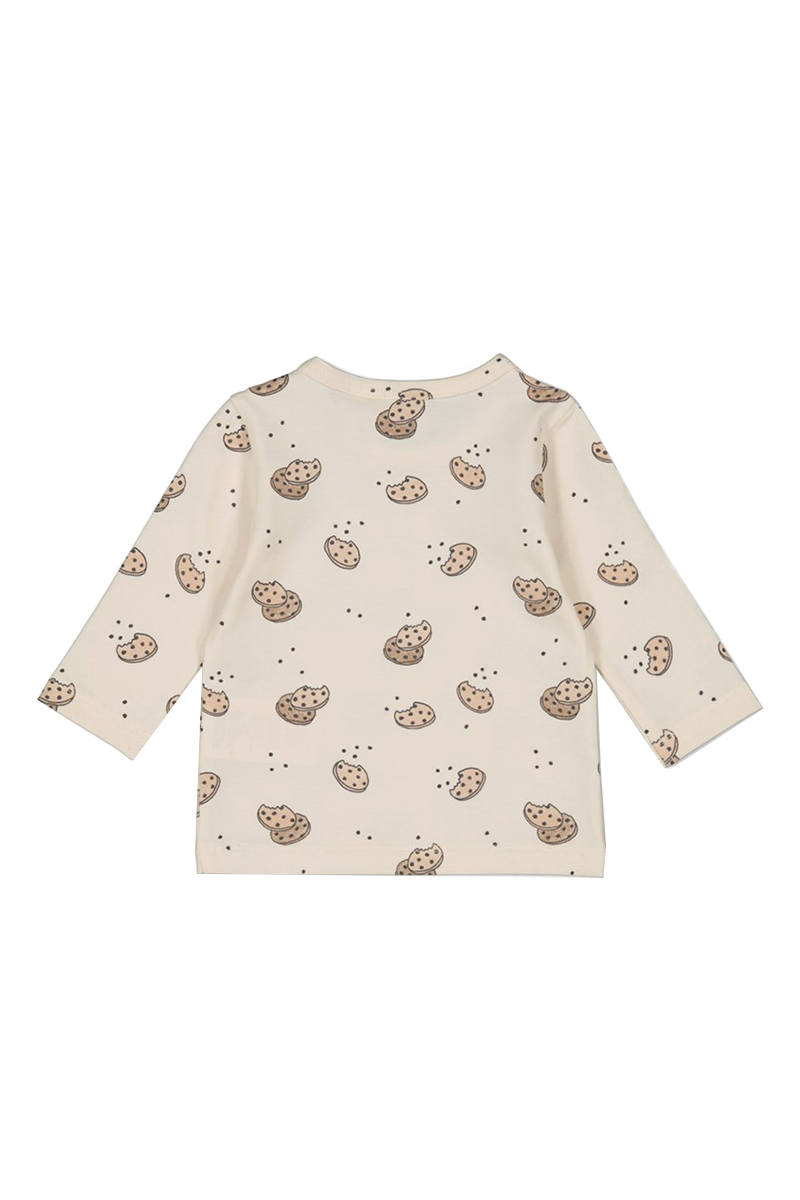 Baby t-shirt lange mouw ecru