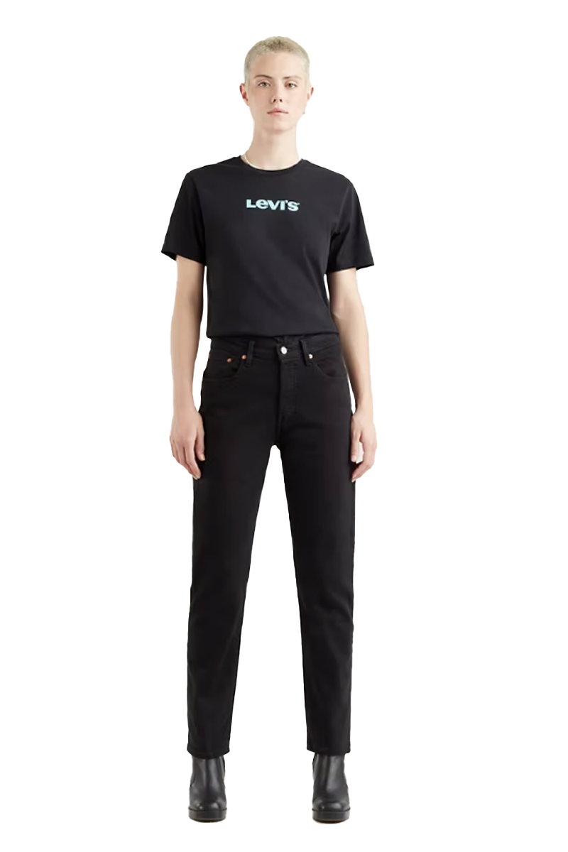 Levi's 501  crop black sprout Zwart-1 2