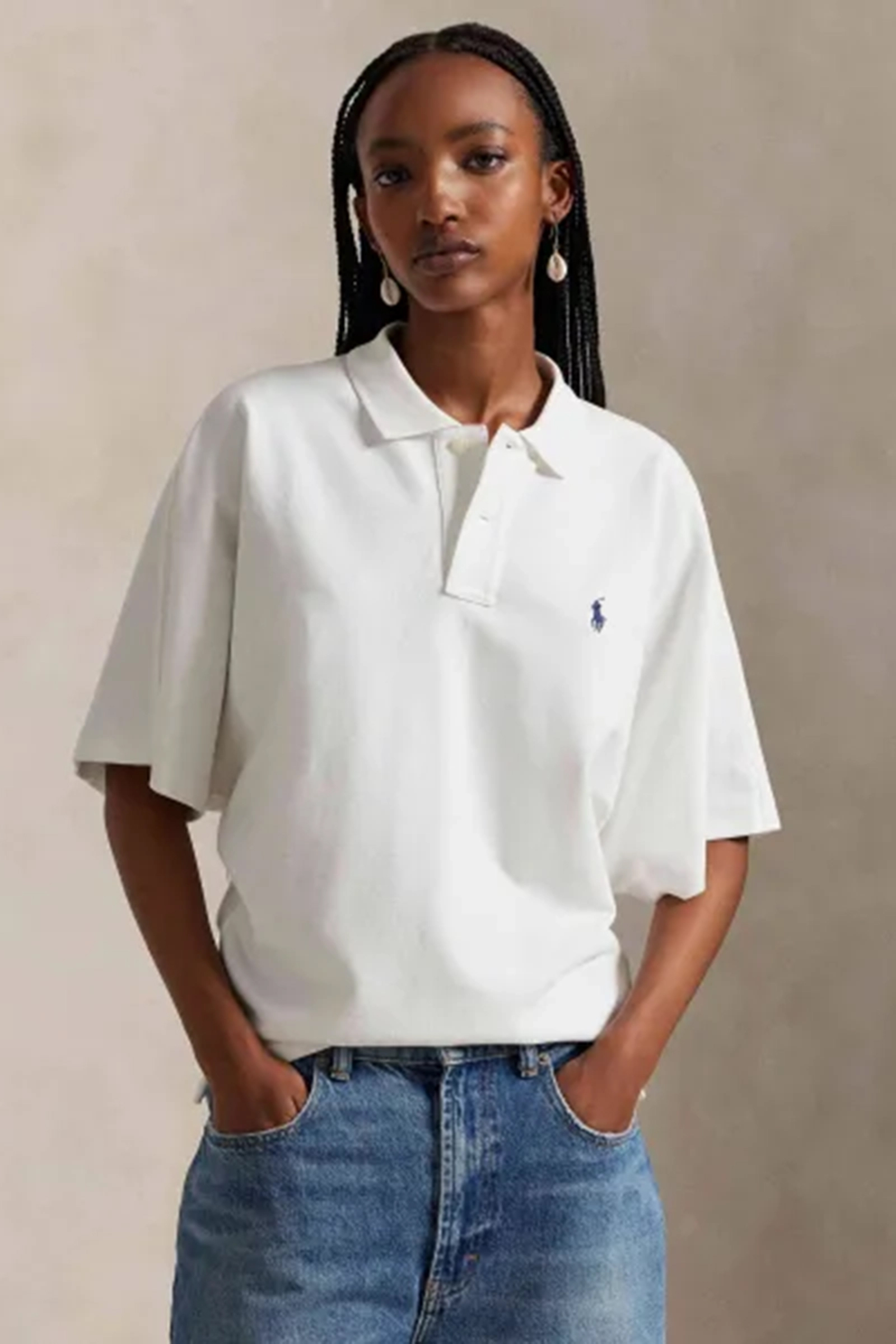 Dames polo wit