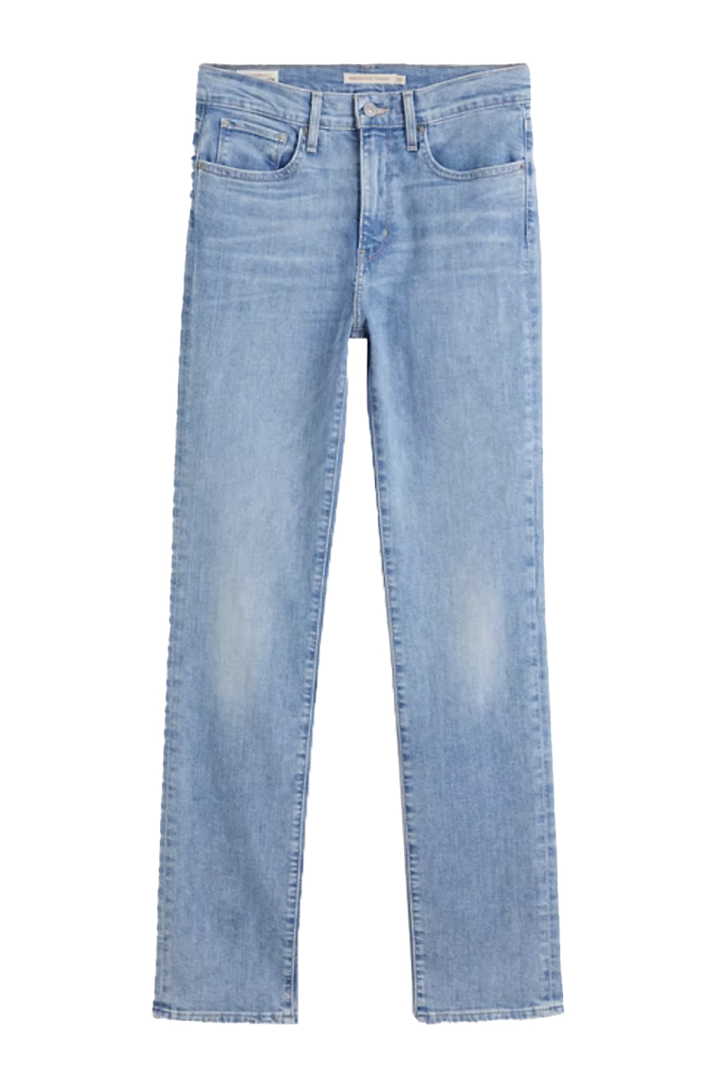 Levi's 724 High Rise straight Blauw-2 1
