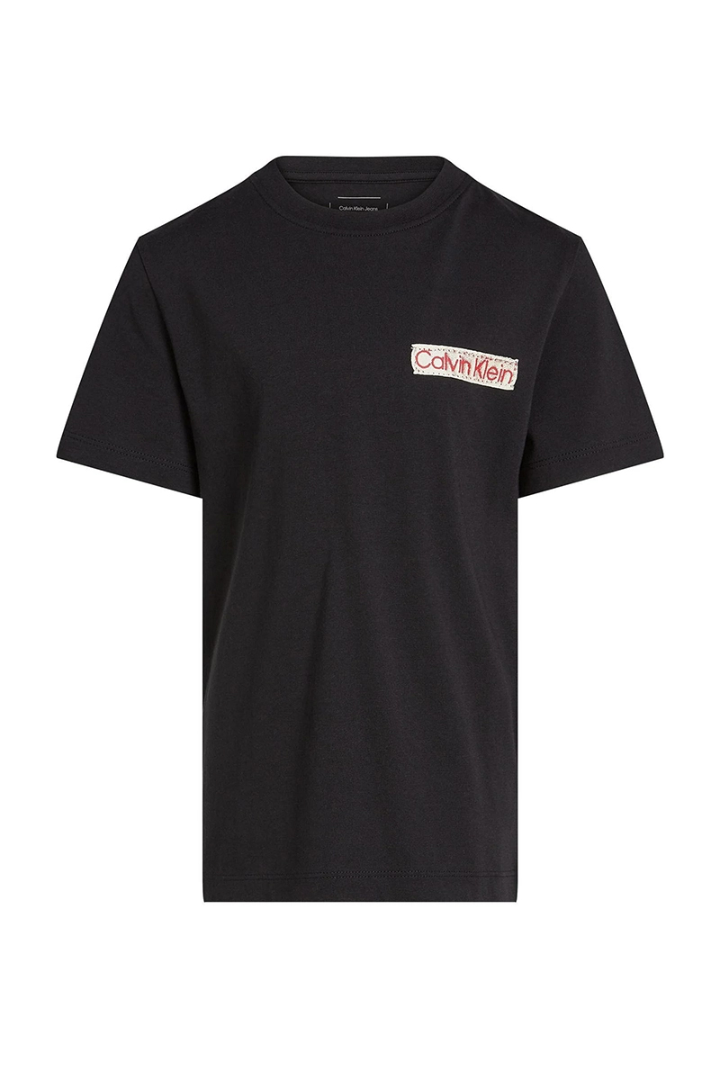Calvin Klein Label ckj graphic tshirt Zwart-1 1
