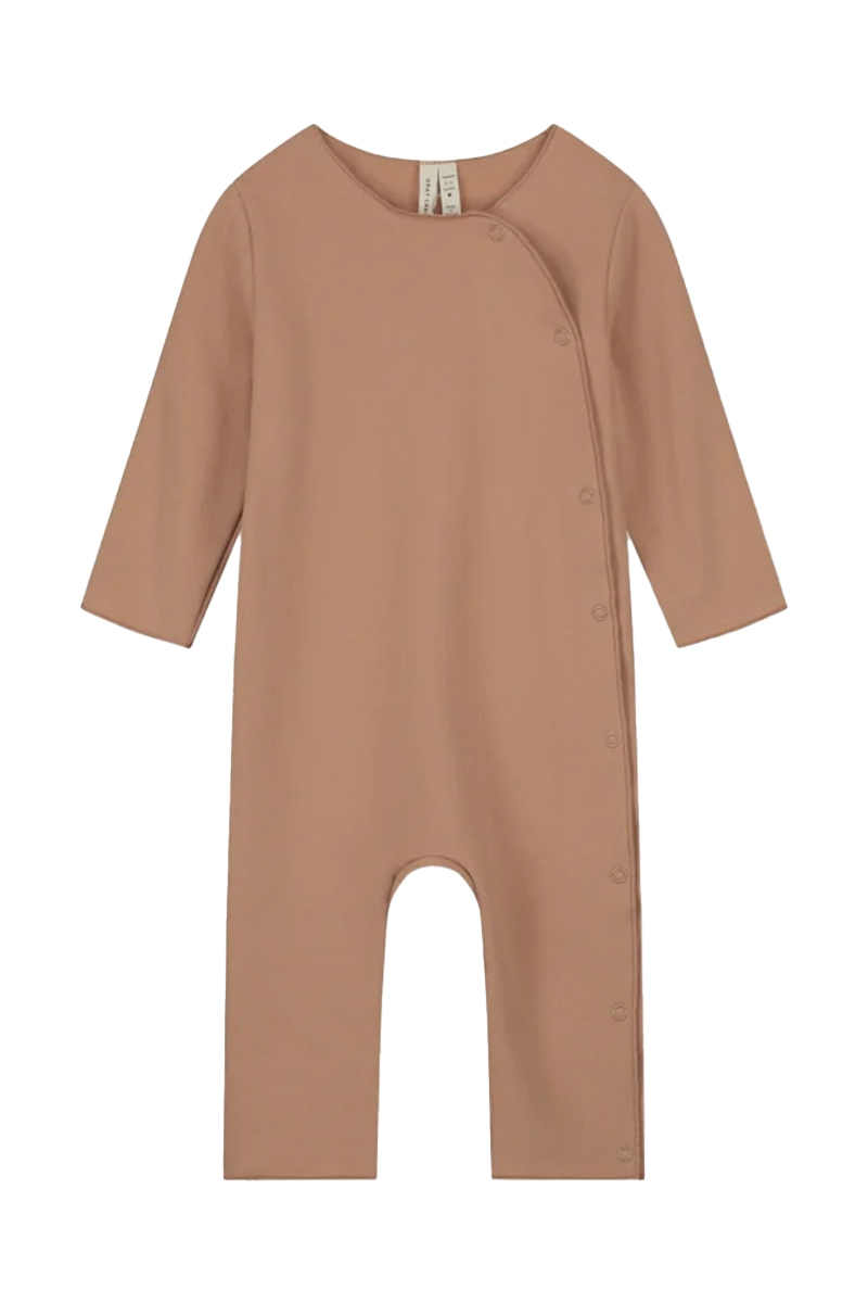 Gray Label Baby suit with snaps bruin/beige 1