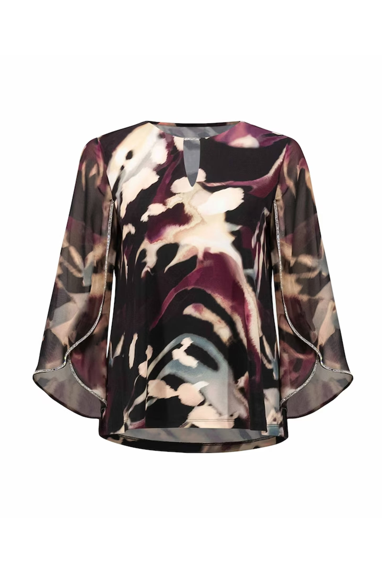 Dames blouse lange mouw zwart
