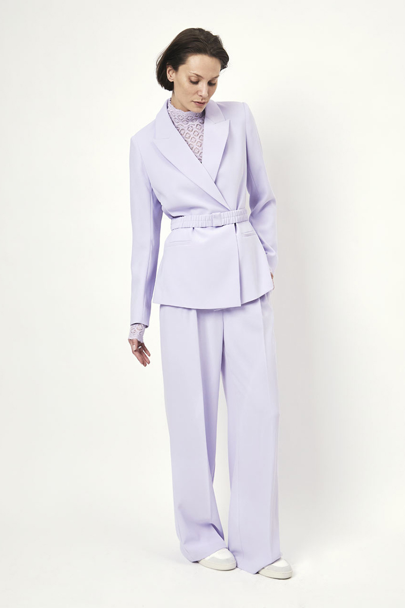 Dames blazer paars