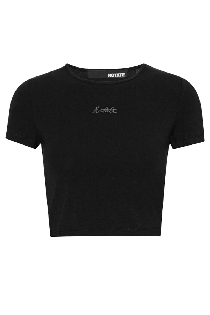 Dames t-shirt korte mouw zwart
