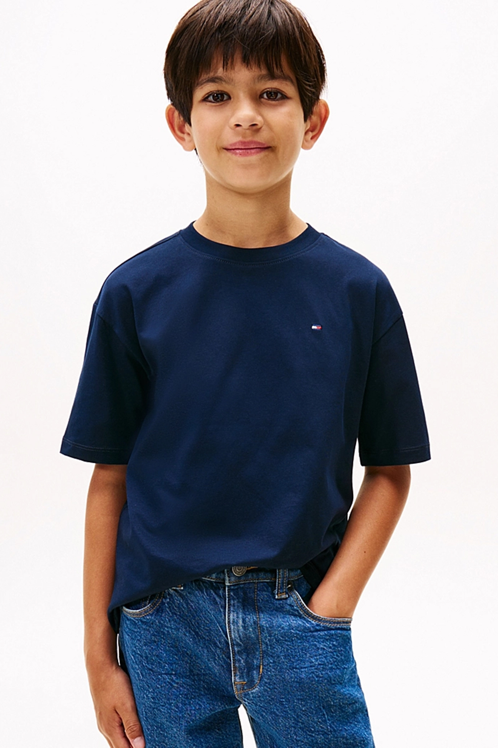 Jongens t-shirt korte mouw blauw
