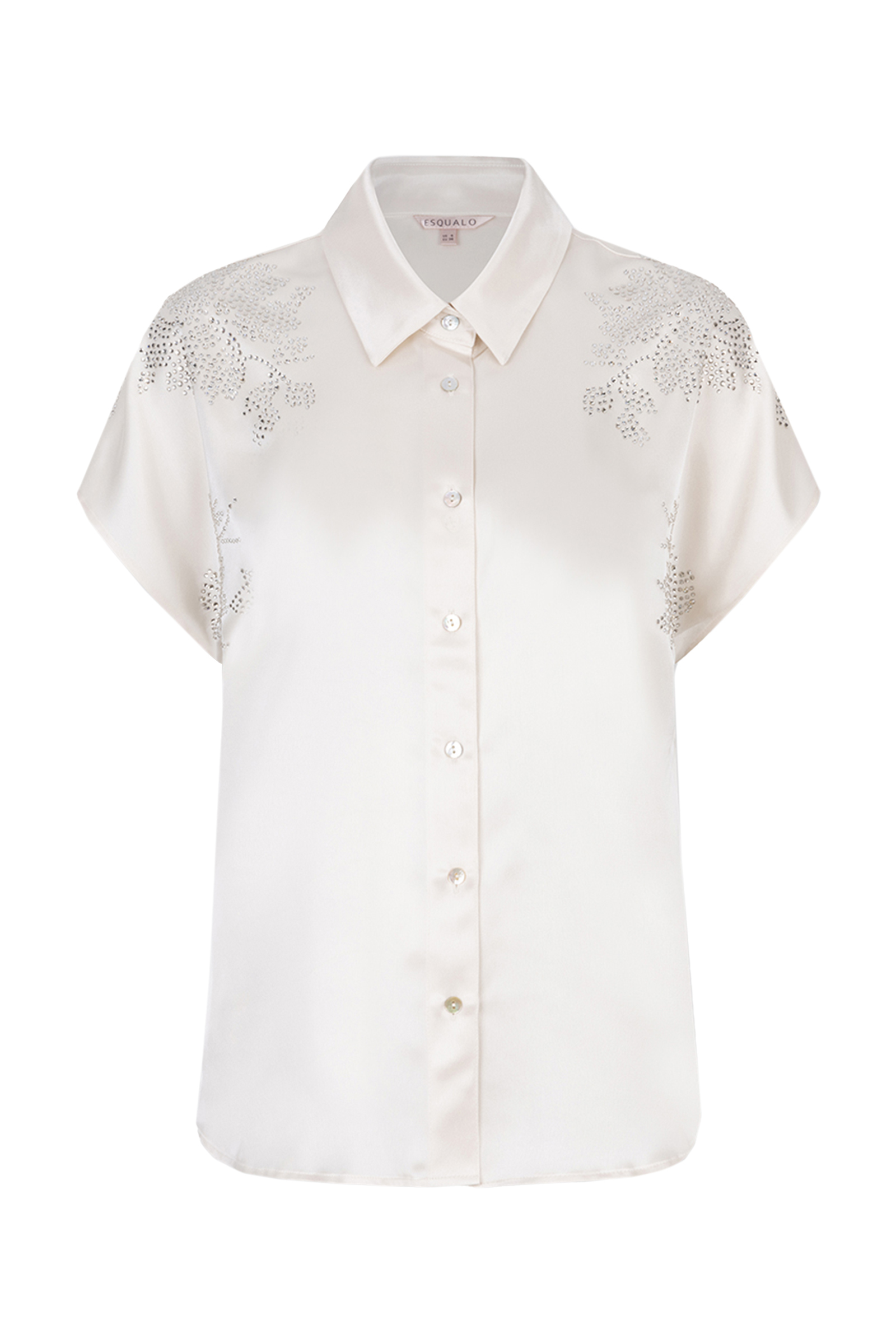 Esqualo Blouse batwing Sequins Ecru-1 1