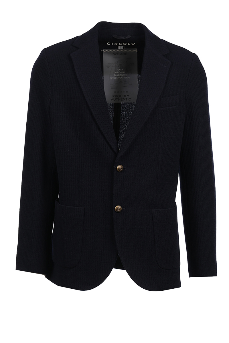 Circolo GIACCA REVER 8 LANA Blauw-1 1