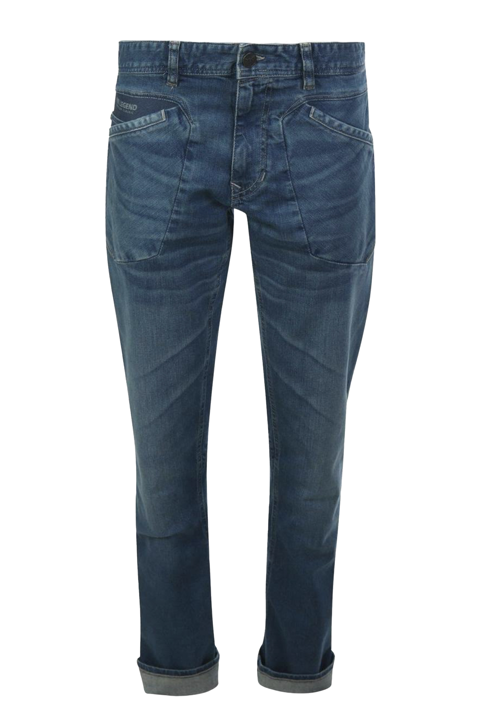 Heren pantalon blauw