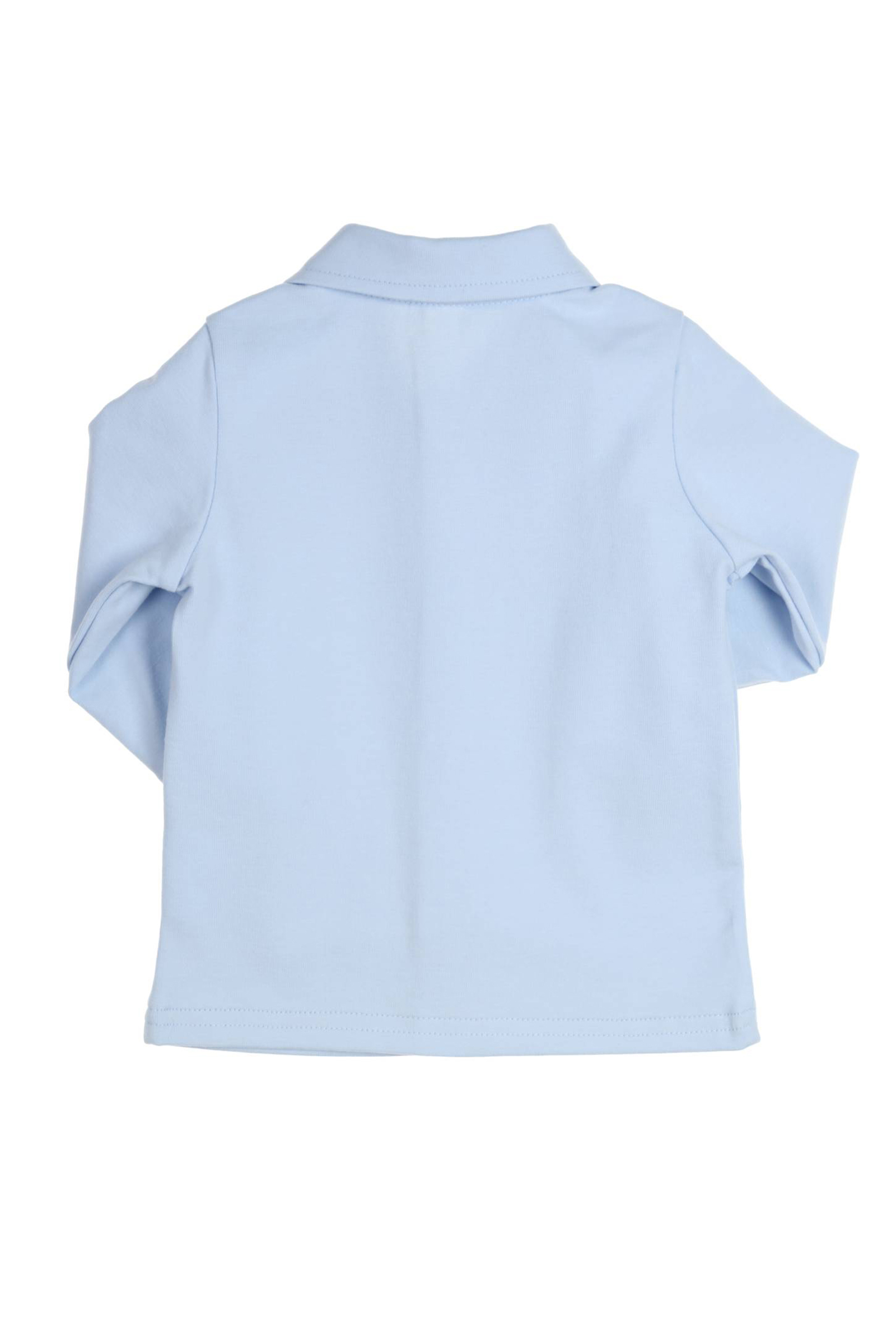 Baby blouse/overhemd blauw