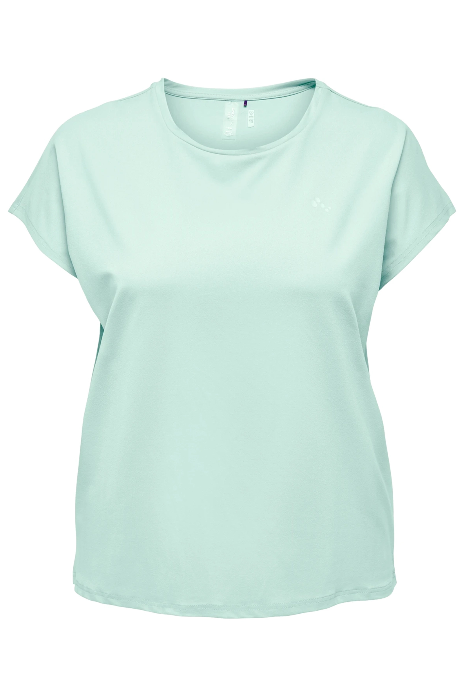 Fitness dames t-shirt km blauw