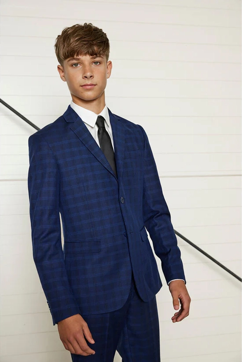 Jongens colbert blauw