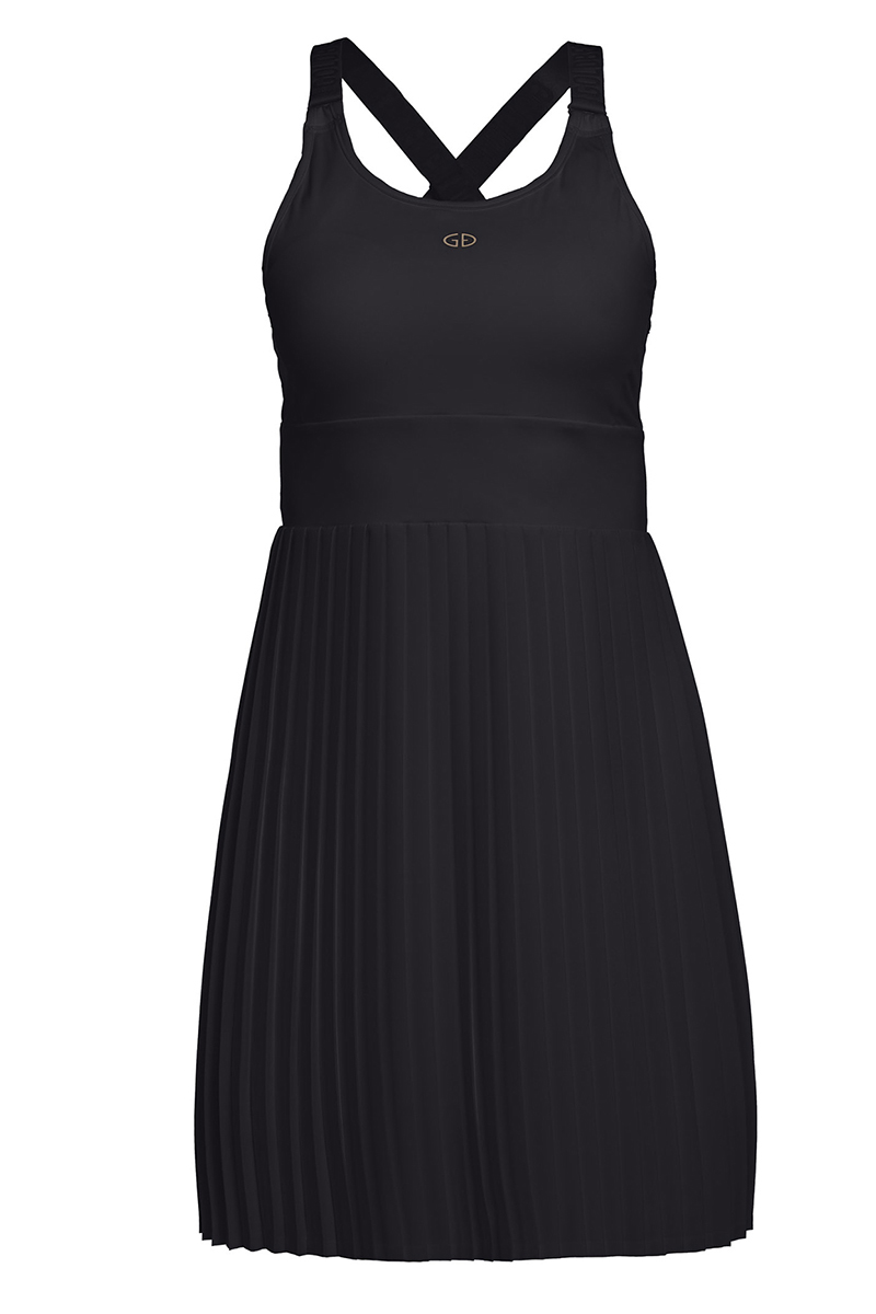 Goldbergh CHEER DRESS WITH INNER SHORT Zwart-1 1