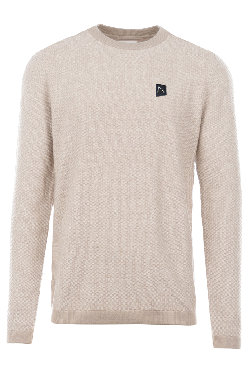 Chasin' KNITWEAR LS r-neck TAUPE 1