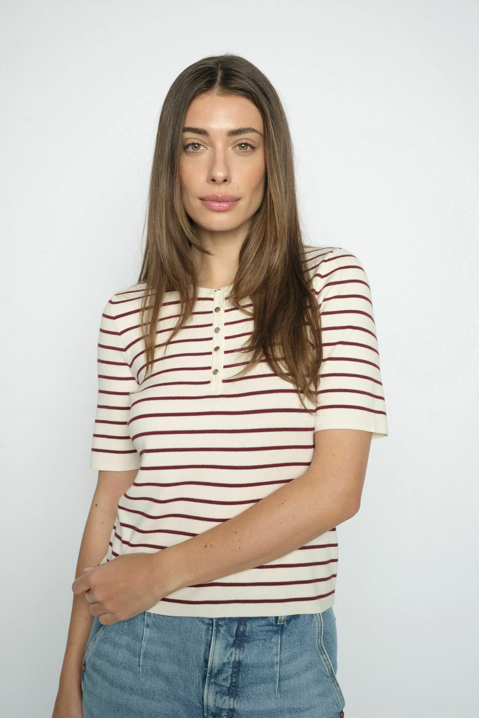 Dames t-shirt korte mouw rood