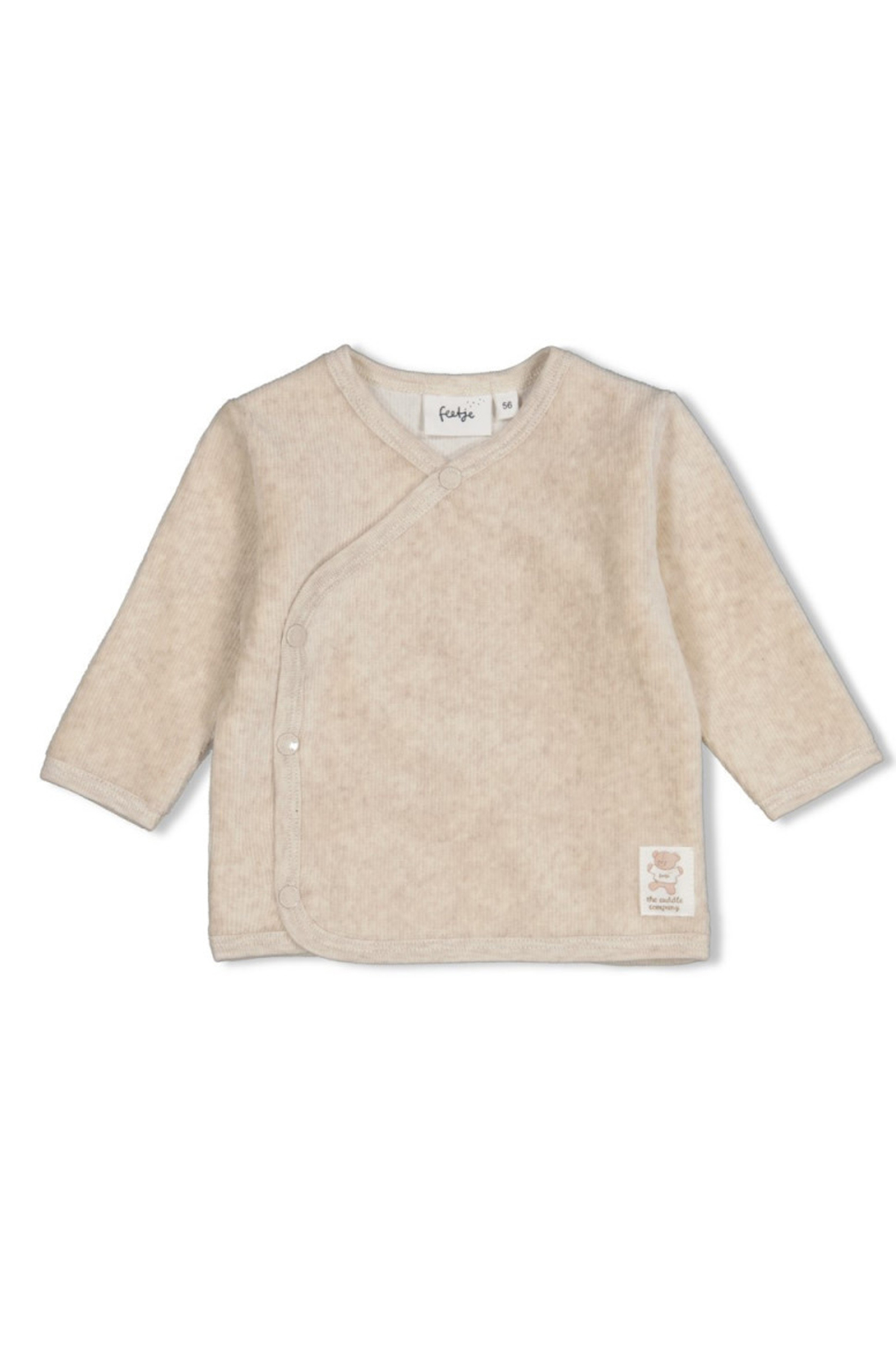 Baby t-shirt lange mouw bruin