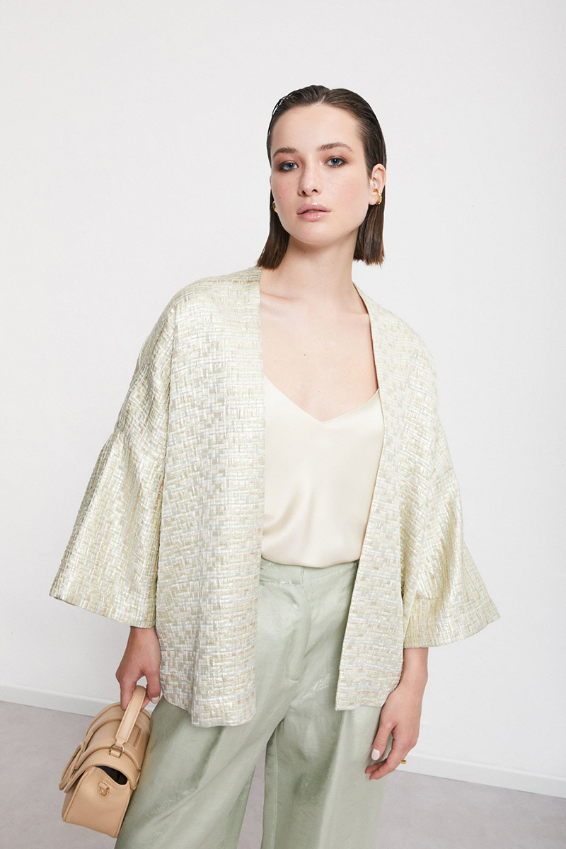 Otto d'Ame jacket bruin/beige-1 3